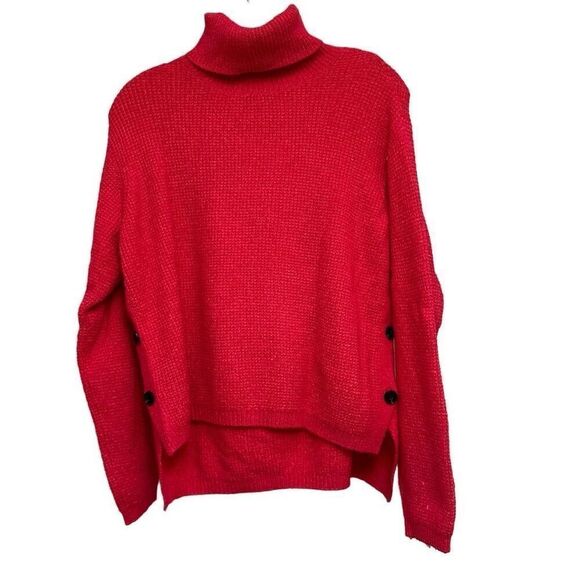 Pink turtleneck sweater - Picture 3 of 4